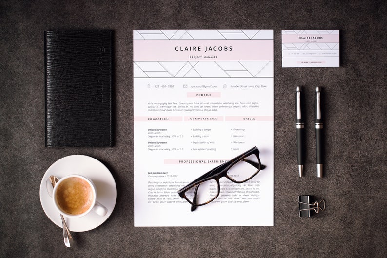 Resume Template, CV Template Editable in MS Word and Pages, Instant Digital Download, Size A4 and US Letter image 4