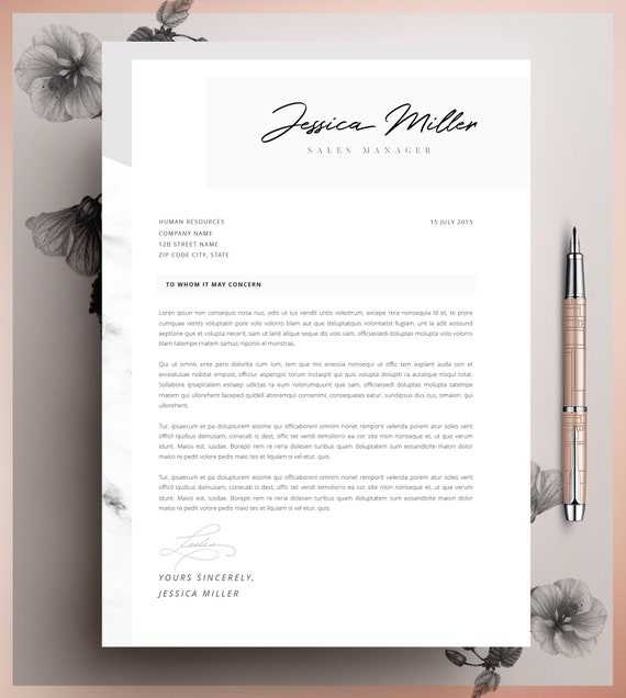 Modele De Cv Professionnel Modele De Cv Modifiable Dans Ms Etsy Canada