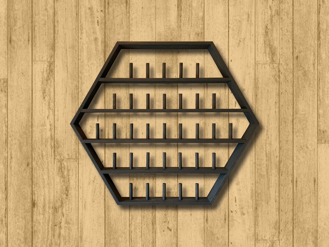 Golf Putter Cover Hexagon Display Rack 33 / Stained Bettinardi