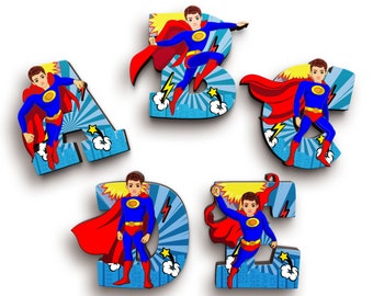 superhero letters etsy australia