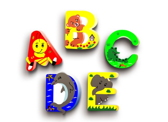 wooden letters for nursery door
