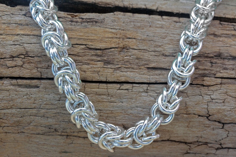 Hallmarked 1oz Silver Byzantine Wheat Bracelet Hand Crafted in solid 925 Sterling Silver FULLY WELDED