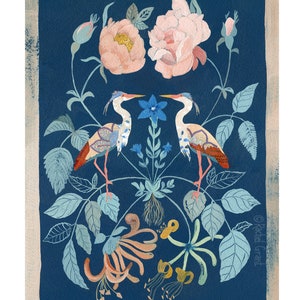 Night Garden Art Print By Rachel Grant | A4
