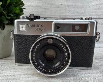Vintage 1970s Yashica MG-1 Camera with Yashinon Lens