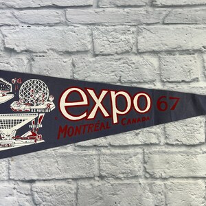 Vintage 1967 Montreal Expo Pennant