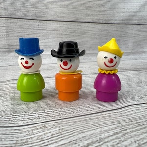 Fisher Price Little People Circus Clowns Set of 3 (#675)