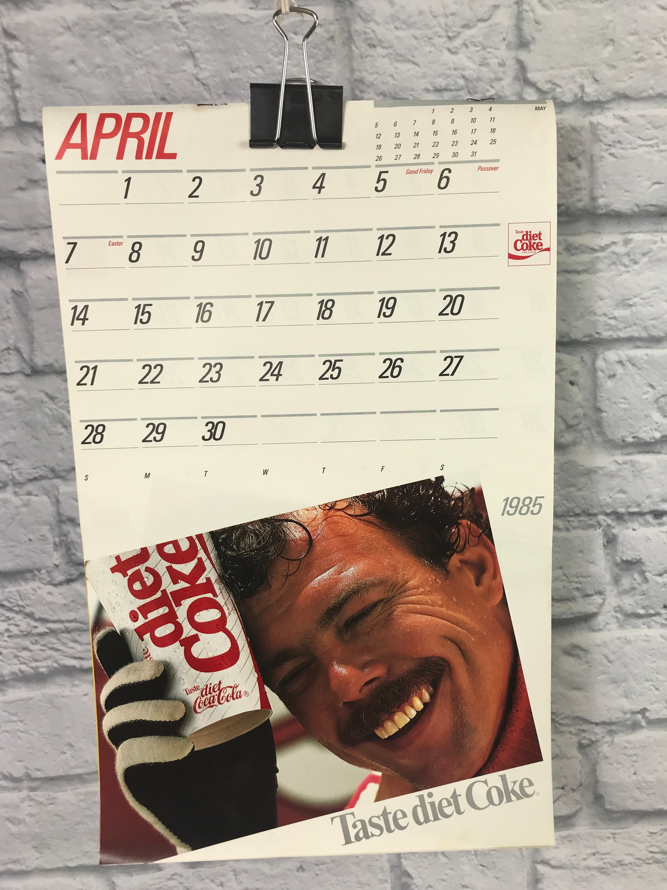 1985マンモスカレンダーコカ・コーラ 1985マンモスカレンダーコカ
