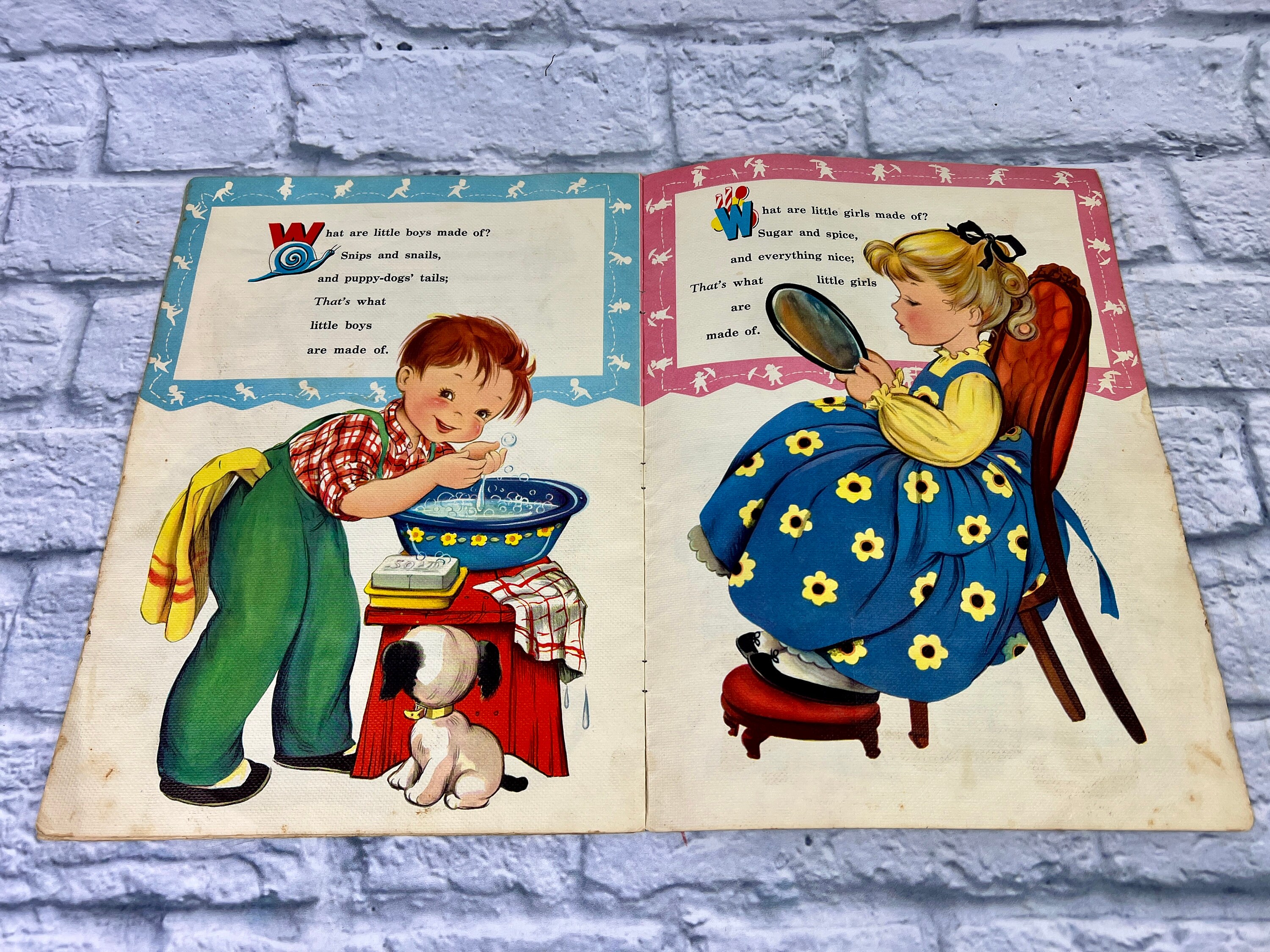Vintage 1950s Nursery Rhyme Children's Book - Etsy