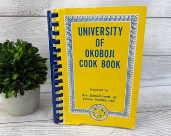 Libro de cocina de la Universidad de Okoboji, Iowa, edición de 1980.