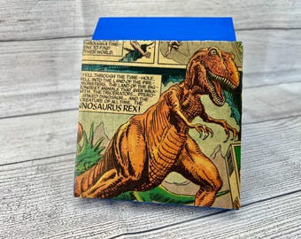 Vintage Dinosaur Comic Wooden Box- Handmade!