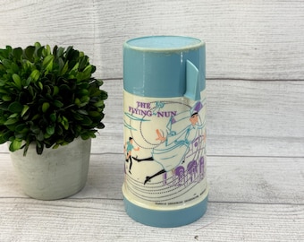 Vintage 1960s Flying Nun Aladdin Brand Thermos