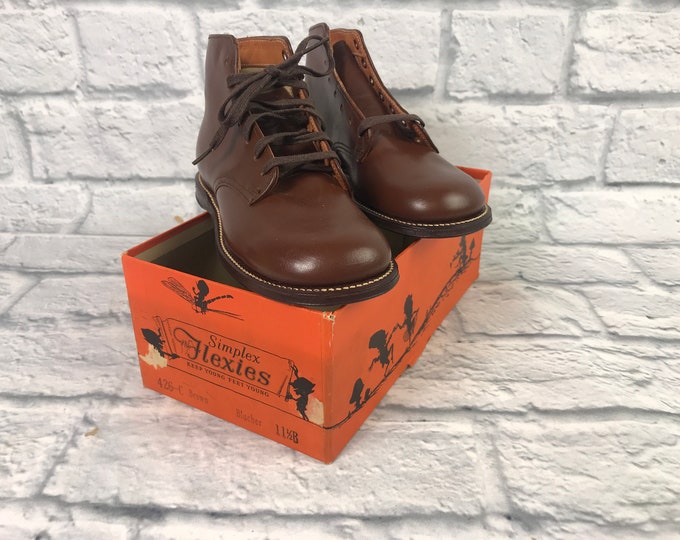 Vintage Child Shoes Simplex Flexies Size 9.5 - Etsy