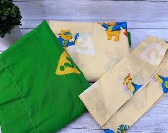 Disney Pooh and Tigger Super Sleuths Curtains - Two Curtain Panels