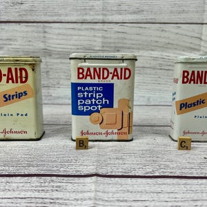 Vintage Band Aid Tins (Choice of One)