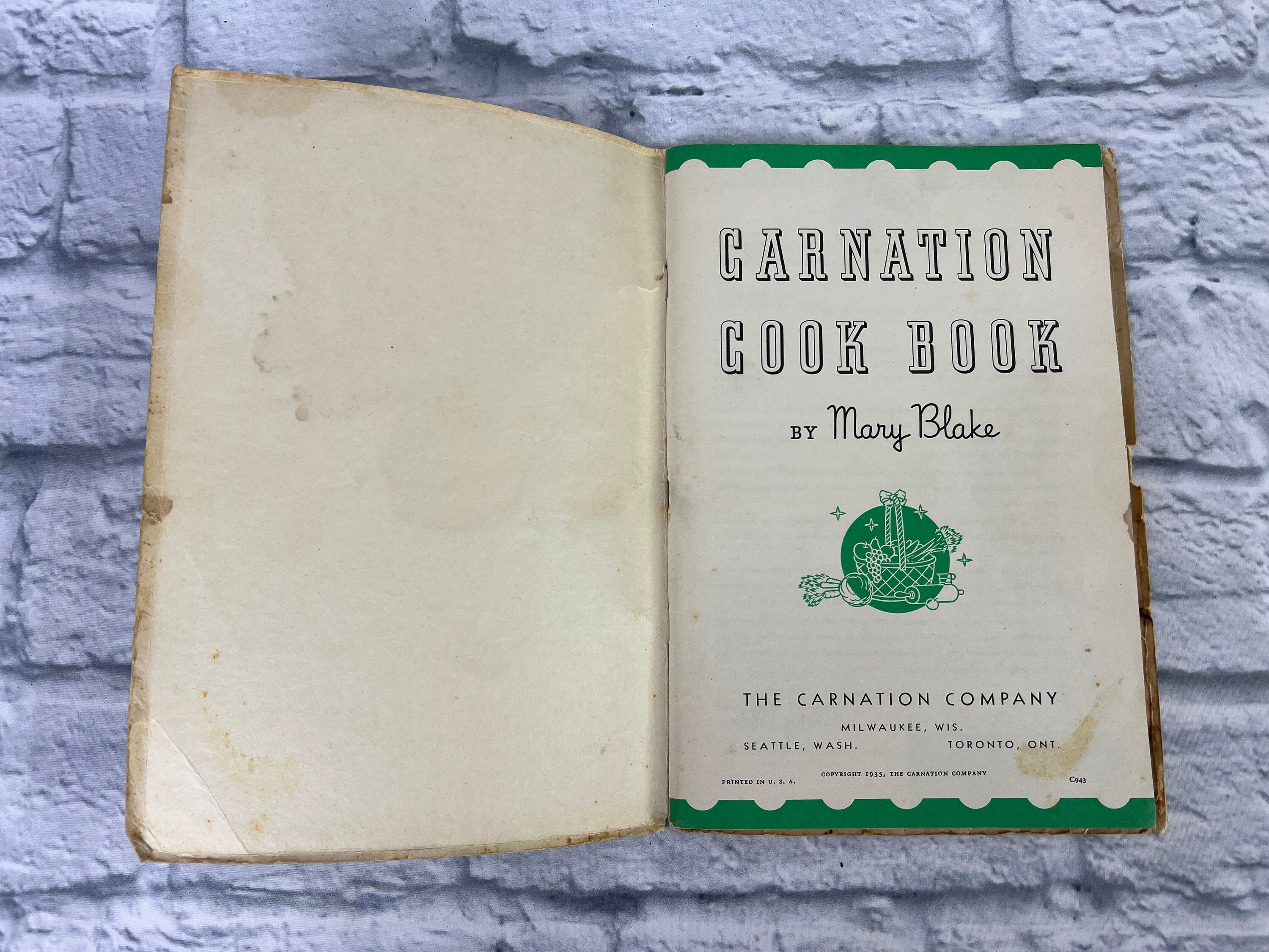 Fun Retro 1966 Paperback Carnation Company Cooking With A