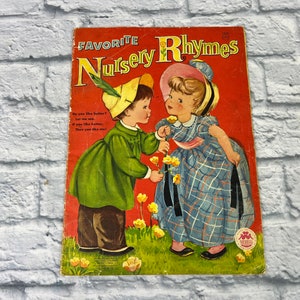 Vintage 1950s Nursery Rhyme Children&#39;s Book