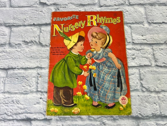 Vintage 1950s Nursery Rhyme Children's Book - Etsy