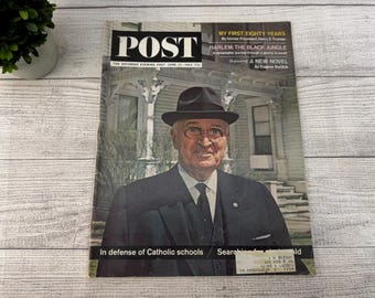 Saturday Evening Post June 13, 1964 Harry S Truman Front Cover