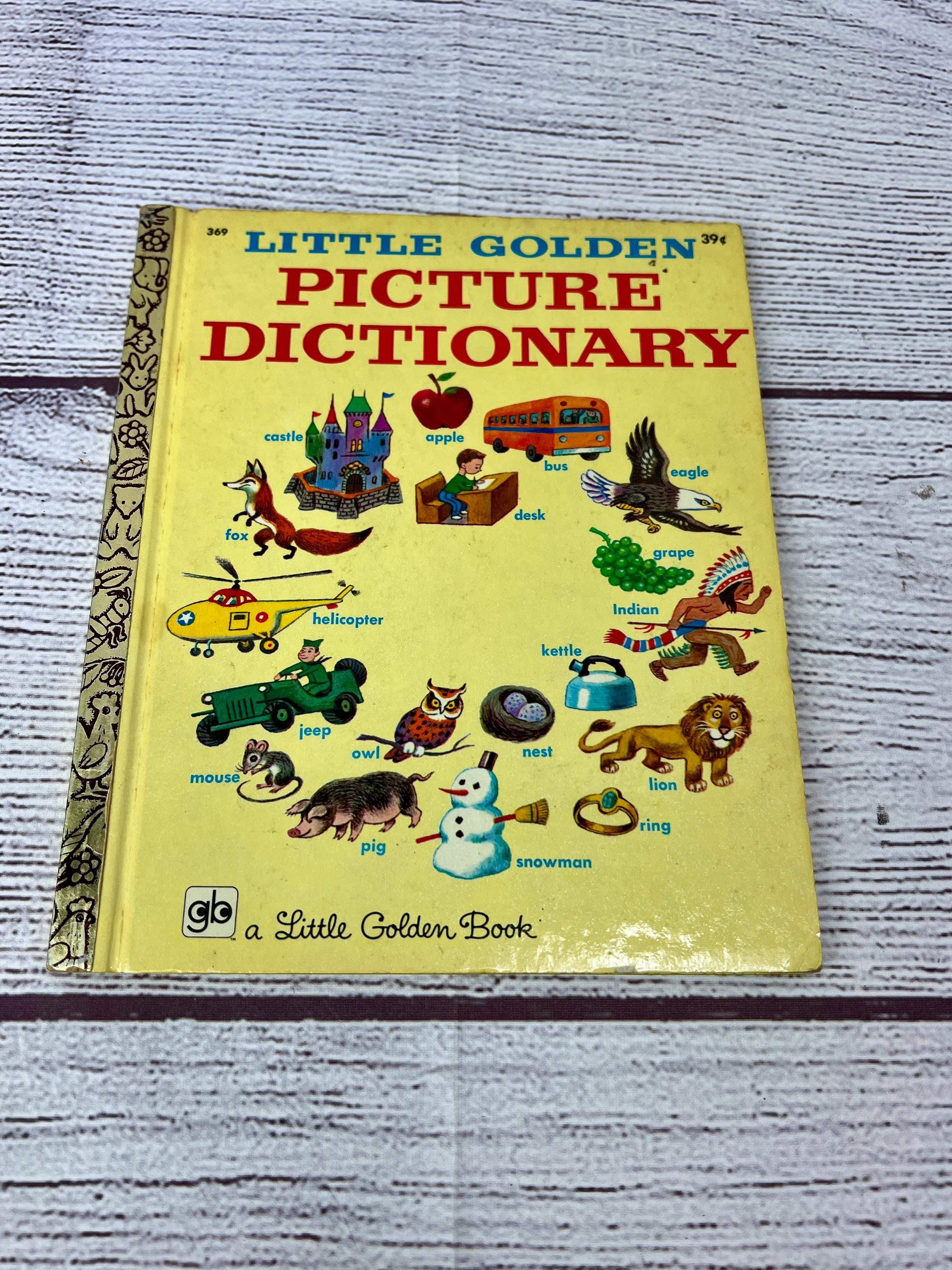 Vintage 1959 Picture Dictionary Golden Book - Etsy