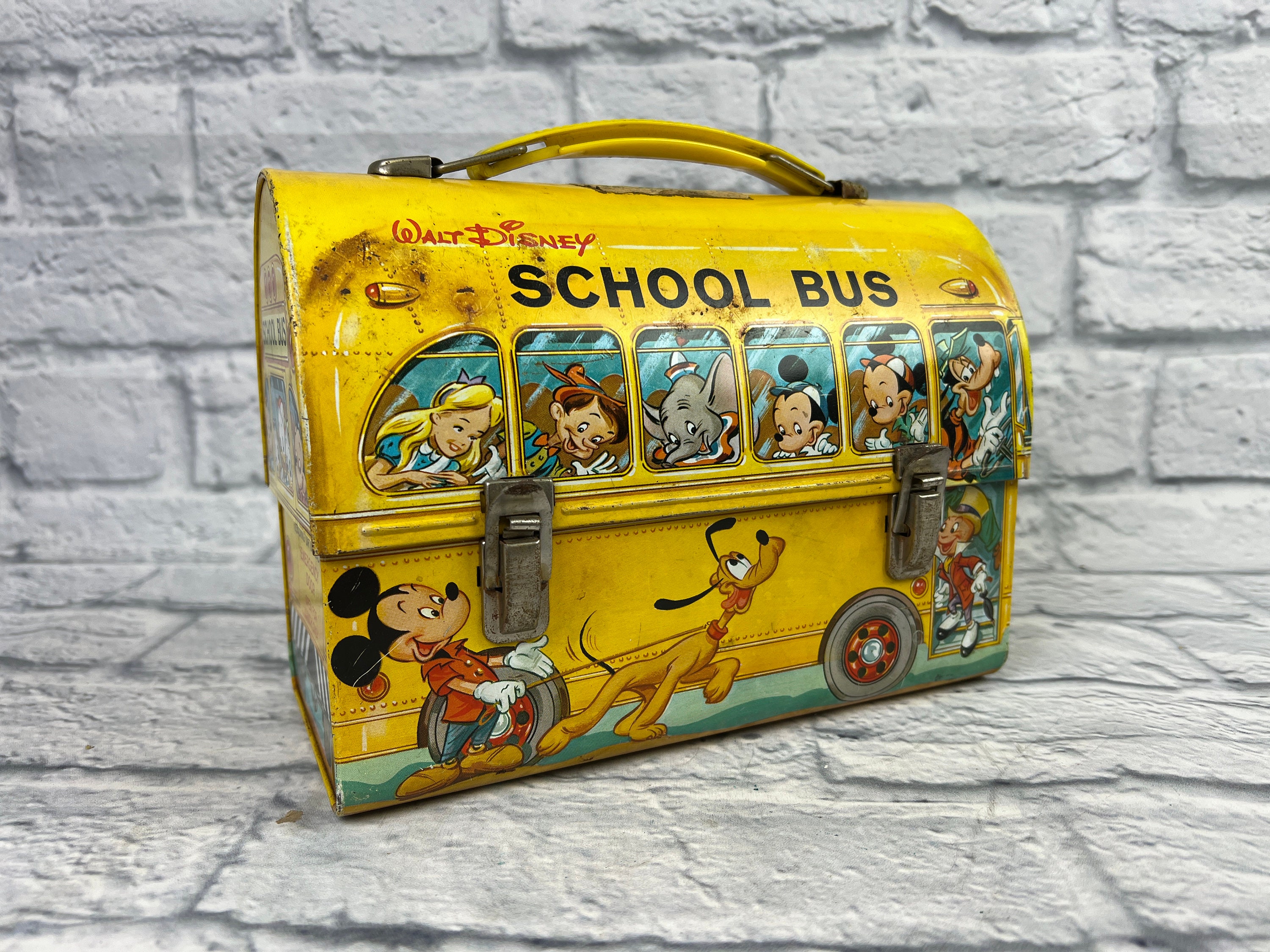 Vintage Disney School Bus Metal Lunchbox - Etsy
