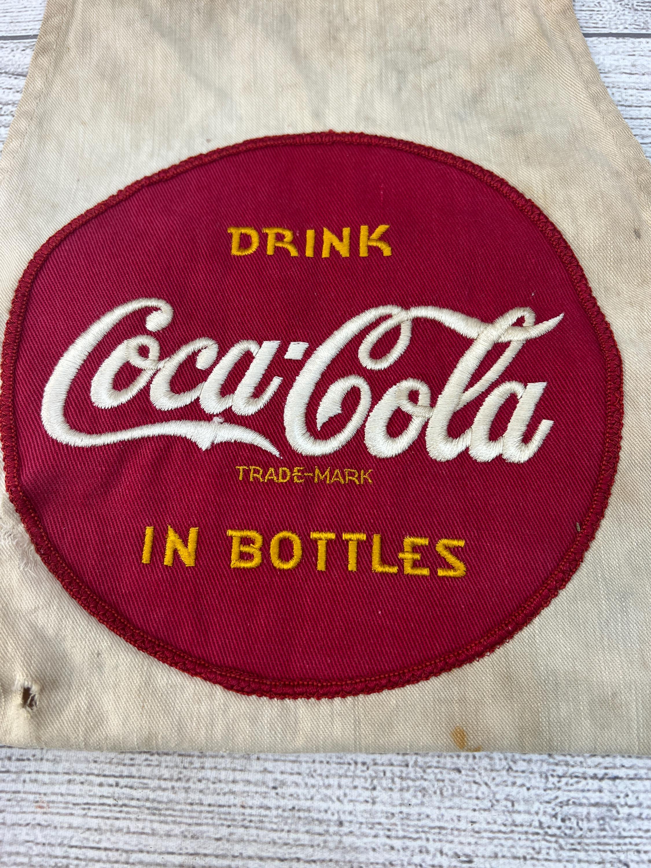 Vintage 1940s-50s Coca Cola Patch on Shop Apron