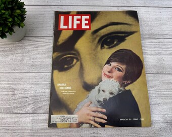 Life Magazine March 18, 1966 Barbra Streisand Front Cover