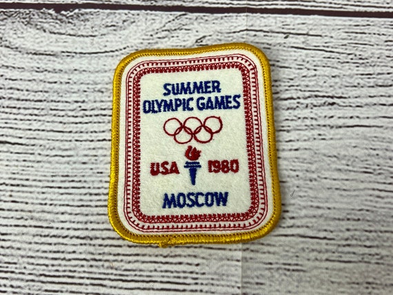 1980 Moscow Summer Olympic Games USA Patch - image 1