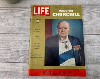 Life International Magazine 1965 Special Edition Winston Churchill