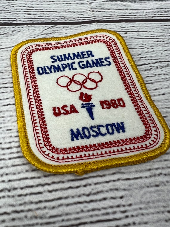 1980 Moscow Summer Olympic Games USA Patch - image 3
