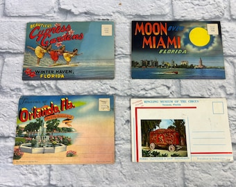 Vintage Florida Souvenir Postcard Folders - Choice of One (1)