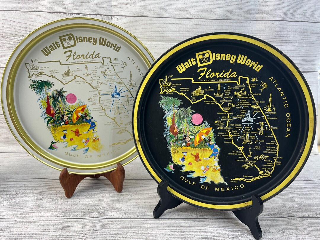 Vintage Walt Disney World Trays - Choice of One - Etsy