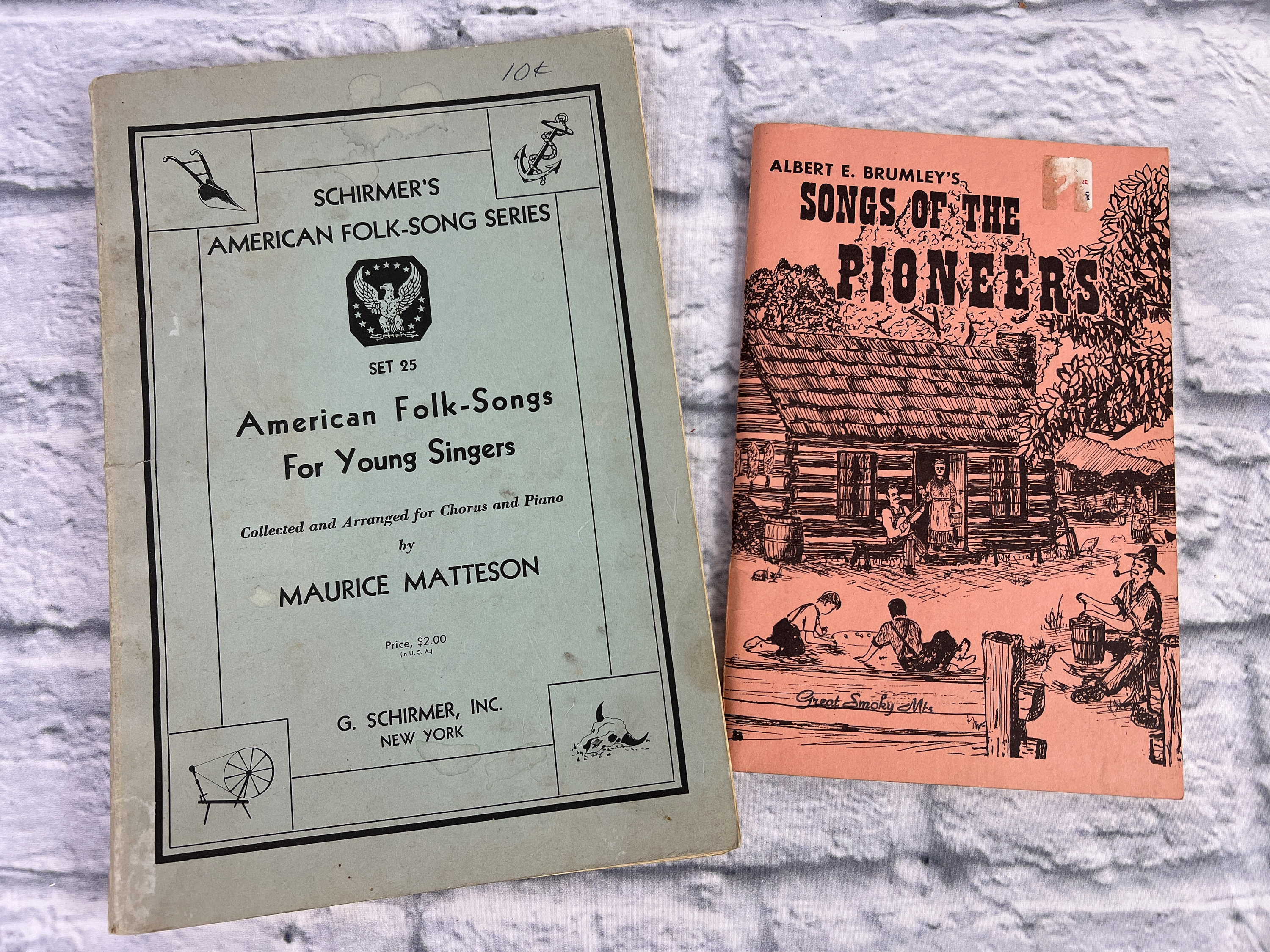 Set of 2 Vintage American Folk Song Booklets - Etsy