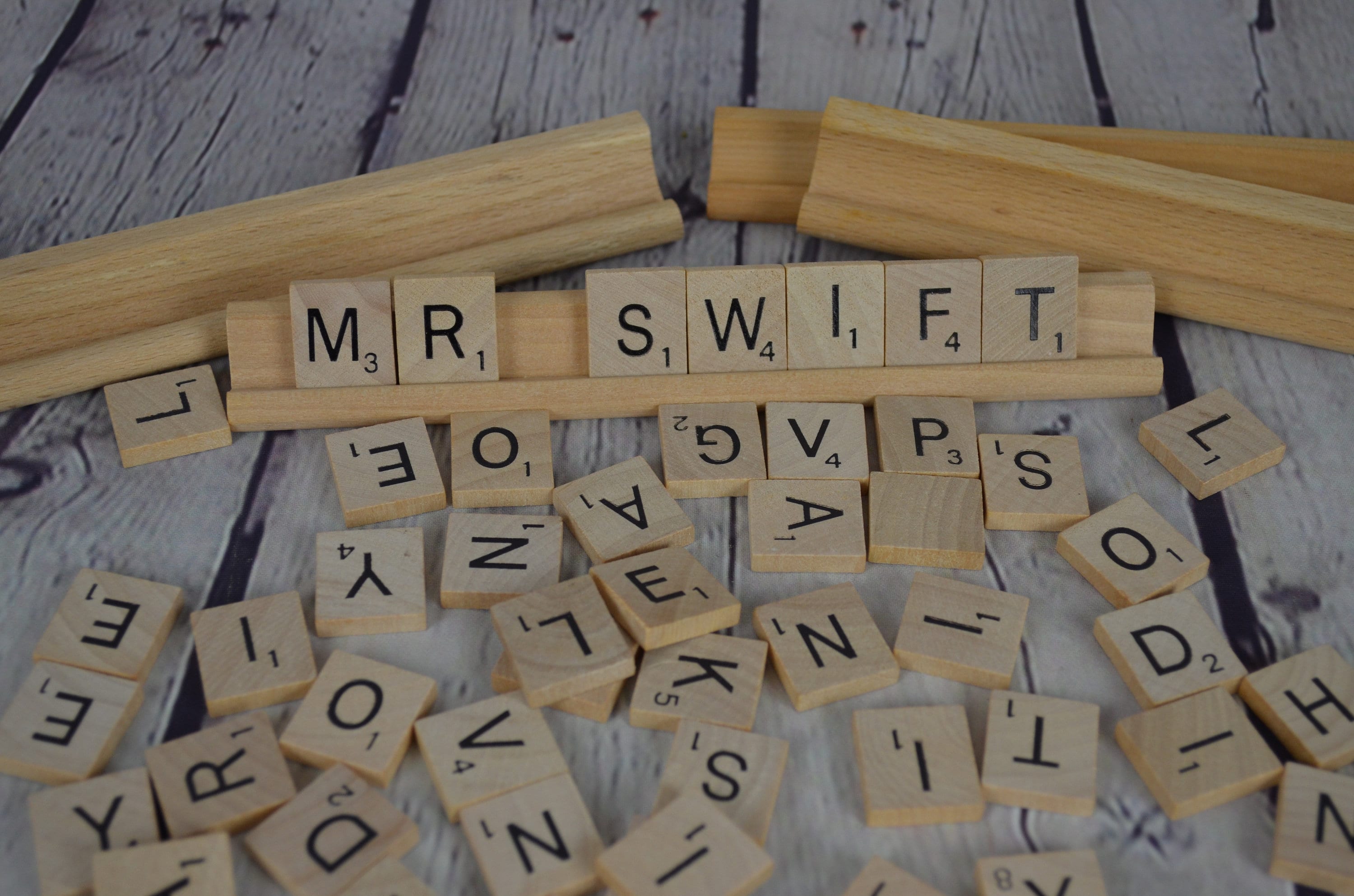 Custom Made Scrabble Tile Letter Tray Desk Name Plate Etsy