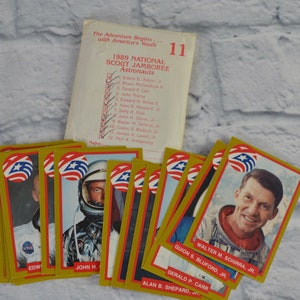 1989 Scout Jamboree Astronaut Collectors Cards