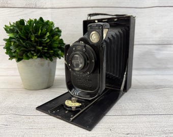 Vintage 1920s Zeiss Ikon Derval Folding Camera with Bellows