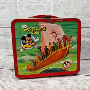 Vintage 1970s &quot;New Mickey Mouse Club&quot; Metal Lunchbox