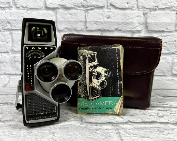 1959 Tower 8mm Automatic Electric Eye Movie Camera 9189 Etsy