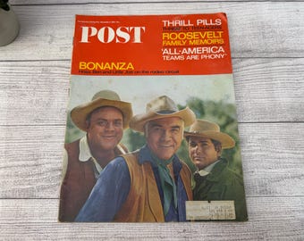 Saturday Evening Post December 4, 1965 Bonanza Hoss Ben Little Joe Front Cover