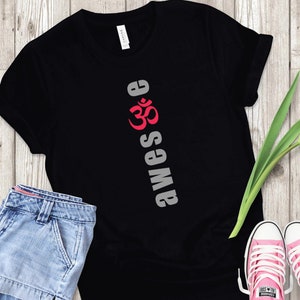 Inspirational T-shirt, Awesome Shirt, Workout t-shirt, Yoga t-shirt, OM, Women/Unisex Jersey Short Sleeve Tee