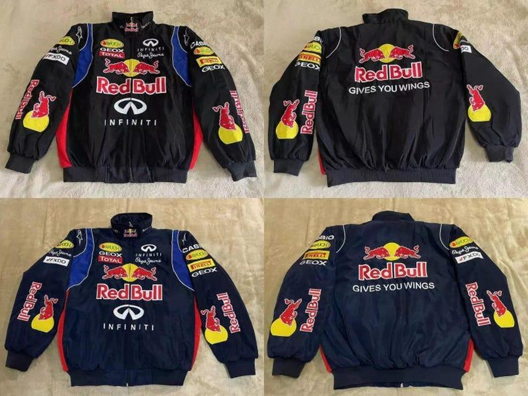 Redbull Racing Jacket, Racing Oversized Redbull Jacket, Great Gift for ...