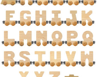 Individual Clear NameTrains Letters, Engine, and Caboose
