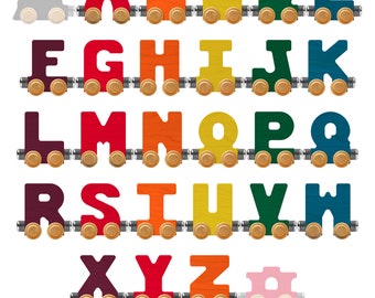 Individual Bright NameTrains Letters