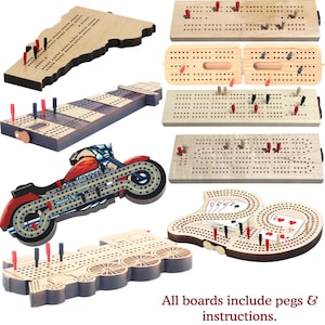 Wood Cribbage Boards