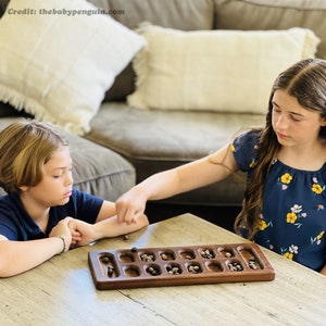 Wooden Mancala Game Boards and Pieces