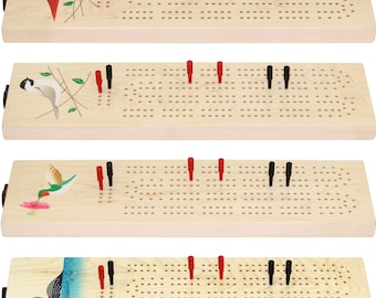 Wooden Bird Cribbage Boards