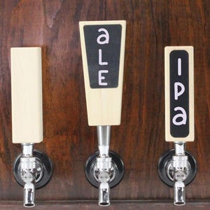 Solid Wood Chalkboard Tap Handles