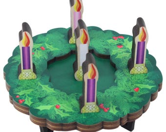 Wooden Advent Wreath