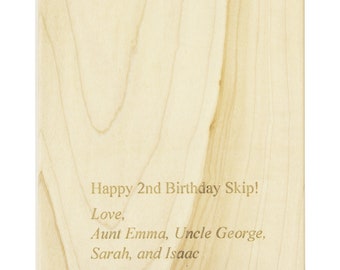Name Puzzle Engraved Personalization - Puzzle Sold Seperately