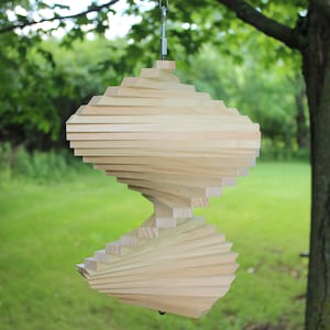 Natural Wood Wind Spinner