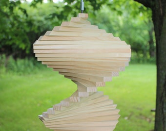 Natural Wood Wind Spinner